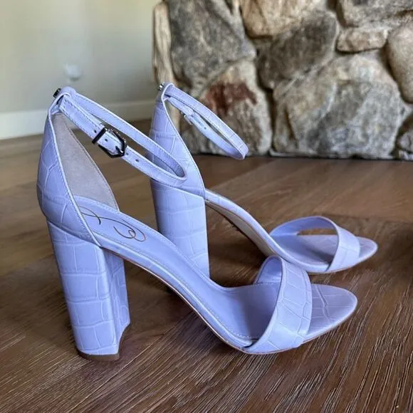 NWOB SAM EDELMAN Yaro Strappy High Heel Sandals In Lilac