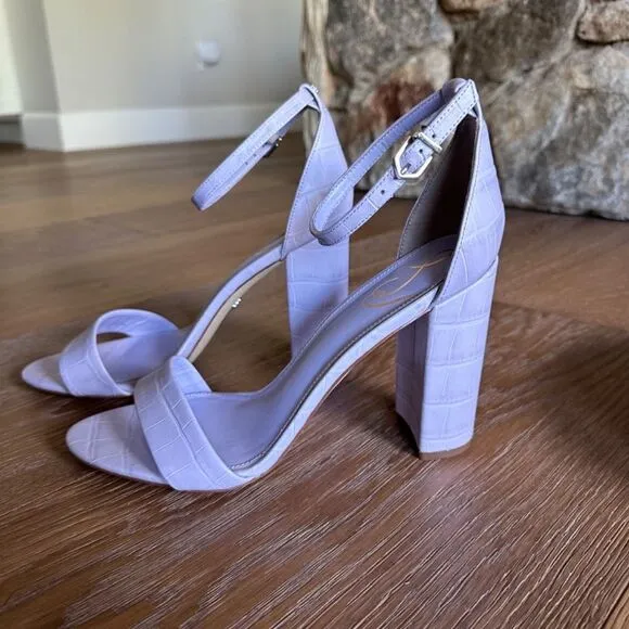 NWOB SAM EDELMAN Yaro Strappy High Heel Sandals In Lilac