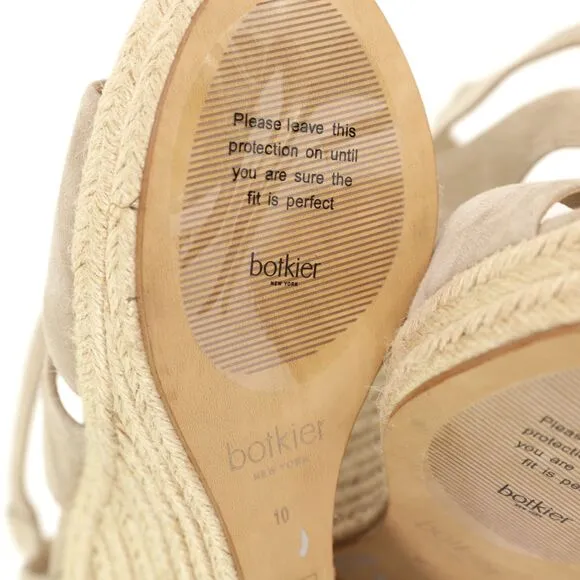 NWOT Botkier New York Julian Leather Wedge Sandals size 10