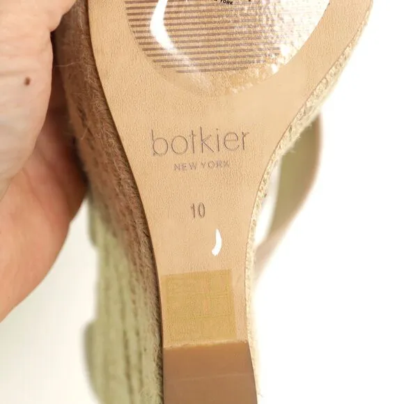 NWOT Botkier New York Julian Leather Wedge Sandals size 10