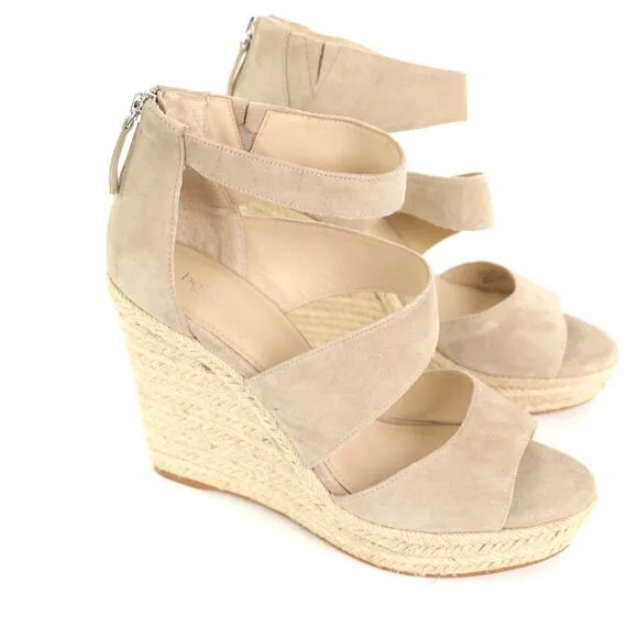 NWOT Botkier New York Julian Leather Wedge Sandals size 10