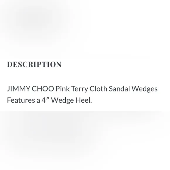 NWOT Jimmy Choo Fuchsia Pink Terry Flip Flop Sandal