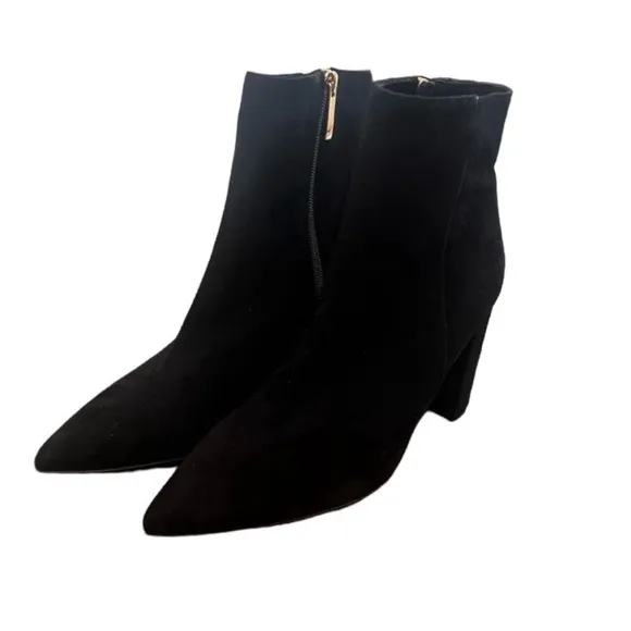 NWOT L’Agence Galena Black Suede Bootie - Sz EU41/US11