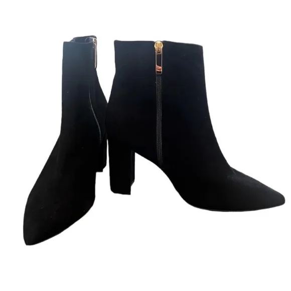 NWOT L’Agence Galena Black Suede Bootie - Sz EU41/US11