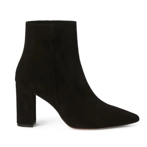 NWOT L’Agence Galena Black Suede Bootie - Sz EU41/US11