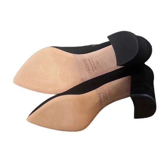 NWOT L’Agence Galena Black Suede Bootie - Sz EU41/US11
