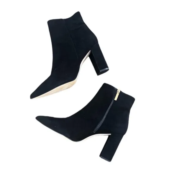 NWOT L’Agence Galena Black Suede Bootie - Sz EU41/US11