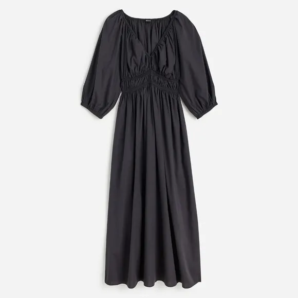 NWOT Madewell V-Neck Balloon-Sleeve Maxi Dress Size 8