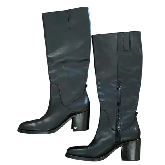NWOT Sam Edelman Faren Knee High Black Boots - Sz 9.5