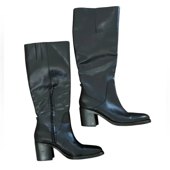 NWOT Sam Edelman Faren Knee High Black Boots - Sz 9.5