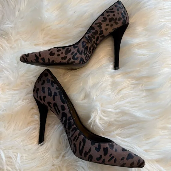 NWOT Stuart Weitzman Cheetah Calf Hair Pumps | Size 8 | Leopard Print Heels