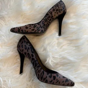 NWOT Stuart Weitzman Cheetah Calf Hair Pumps | Size 8 | Leopard Print Heels