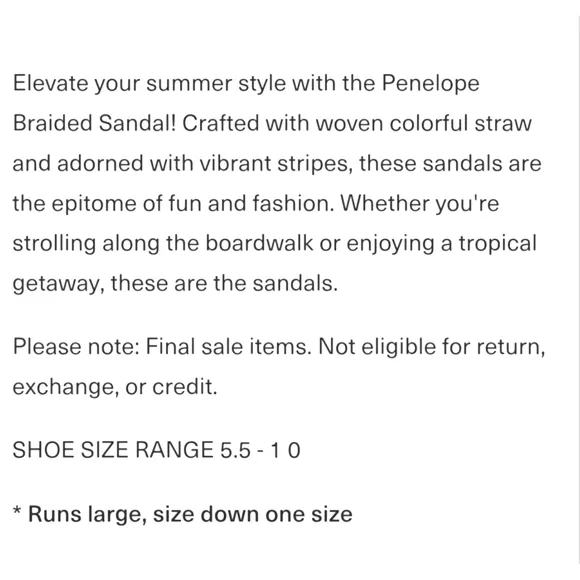 NWT Btb Los Angeles Penelope braid sandals in punch size 8