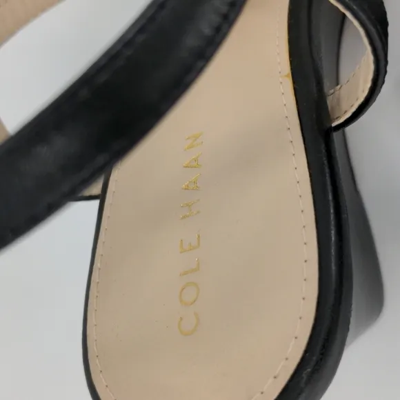 NWT COLE HAAN Leather Wedge Sandals