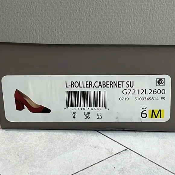 NWT Franco Sarto Womens Roller Pumps Cabernet Black Suede Block Heel Size 6M