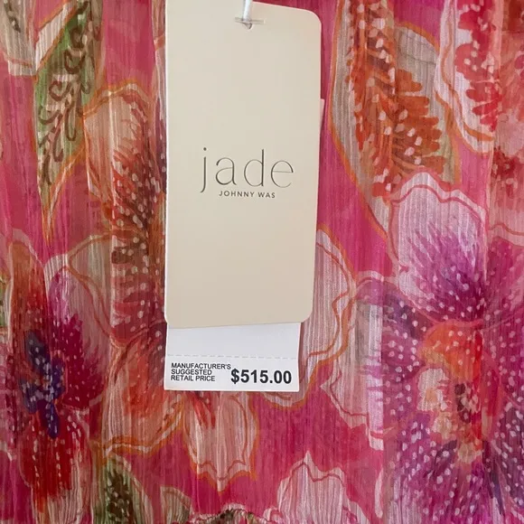 NWT Johnny Was Jade Loran Tiered Maxi Fabiola Dress XL