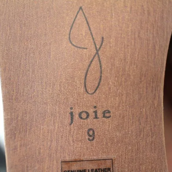 NWT Joie Genuine Leather Low Sandals Size 9