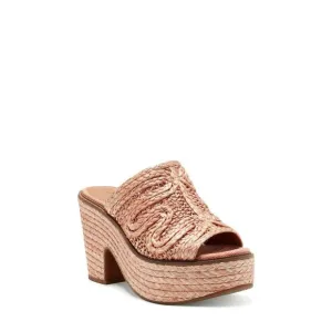 NWT LUCKY BRAND Womens Orange 1-1/2&quot; Platform Yena Espadrille Shoes 8.5 M