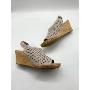 NWT Rockport Briah Perforated Farro Nubuck Sling Back Wedge Sandals Women’s 11 M