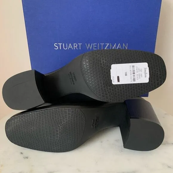 NWT Stuart Weitzman Black Ankle Boots 10