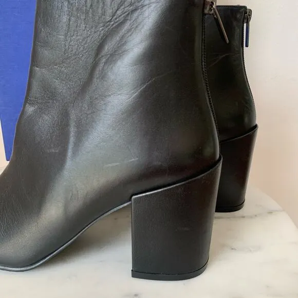 NWT Stuart Weitzman Black Ankle Boots 10