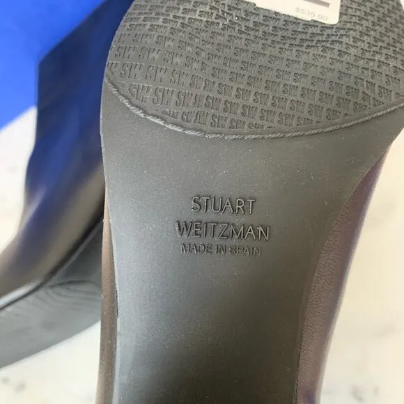 NWT Stuart Weitzman Black Ankle Boots 10