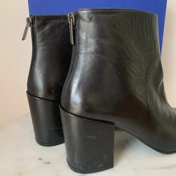 NWT Stuart Weitzman Black Ankle Boots 10