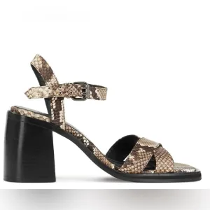 NWT The Kooples Square Toe Block Heel Sandals
