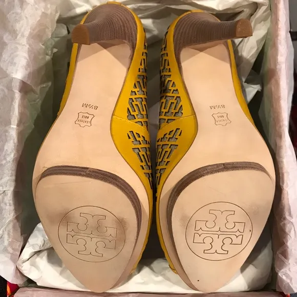 NWT Tory Burch Regan High Heel Peep-Toe