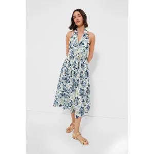 NWT Tuckernuck Larkspur Chintz Lena Dress, Blue &amp; White, Size 6