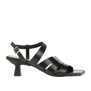 NWT GANNI Leather Kitty Heel Sandals