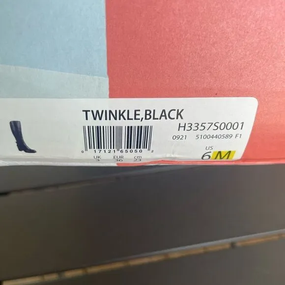 NWT Soul Naturalizer Twinkle Knee High Block Heel Black Women’s Boots Size 6M