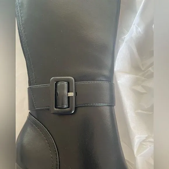 NWT Soul Naturalizer Twinkle Knee High Block Heel Black Women’s Boots Size 6M