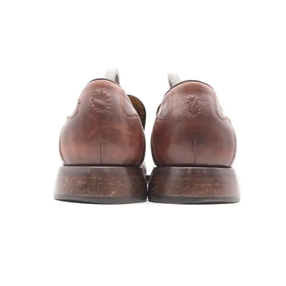 Oliver Sweeney Italy Men's UK 8 Brown Leather Slip On Loafers Shoes
