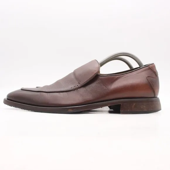 Oliver Sweeney Italy Men's UK 8 Brown Leather Slip On Loafers Shoes