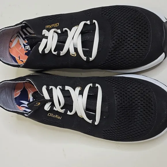 OluKai Huia Athletic Sneaker Women's Black 8