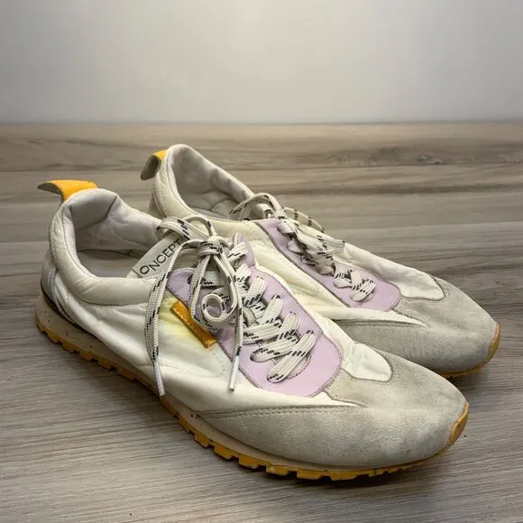 Oncept Tokyo White Cloud Sneakers Speckled Sole Lace-Up Casual Shoes Size 8