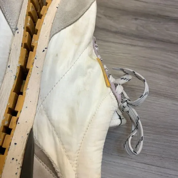 Oncept Tokyo White Cloud Sneakers Speckled Sole Lace-Up Casual Shoes Size 8
