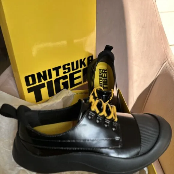 Onitsuka Tiger Leather platform shoes