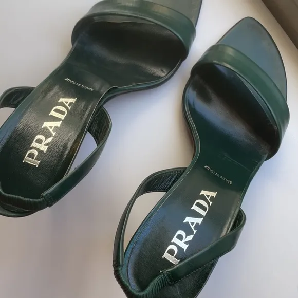 Only worn 3 times iconic Prada high heel sandals