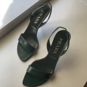 Only worn 3 times iconic Prada high heel sandals