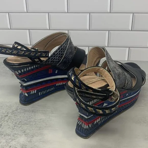 Opening Ceremony Multi Colored Wedge Sandals