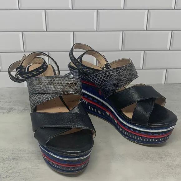 Opening Ceremony Multi Colored Wedge Sandals