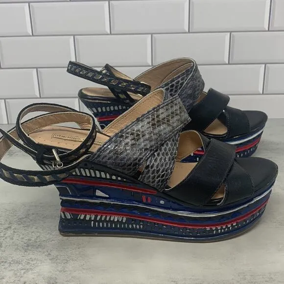 Opening Ceremony Multi Colored Wedge Sandals