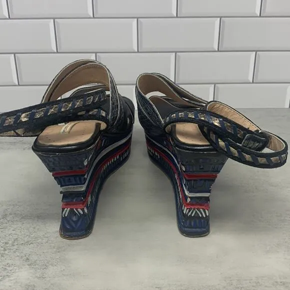Opening Ceremony Multi Colored Wedge Sandals