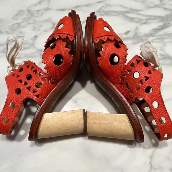 orange heels