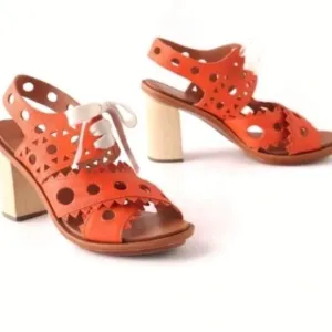 orange heels