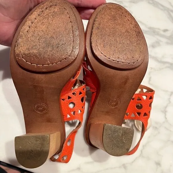 orange heels
