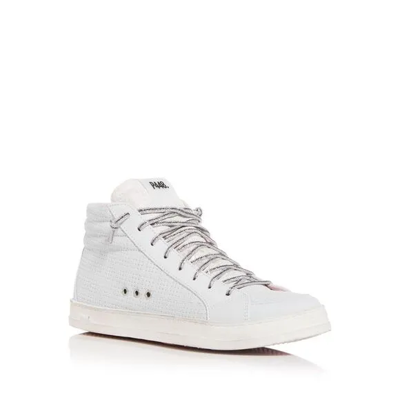 P448 Womens Gray Up Ventilating Grommets Skate Platform Sneakers Shoes 40