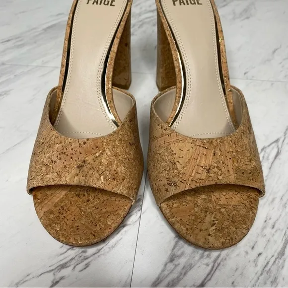 Paige Sloane Cork Heeled Sandal 10